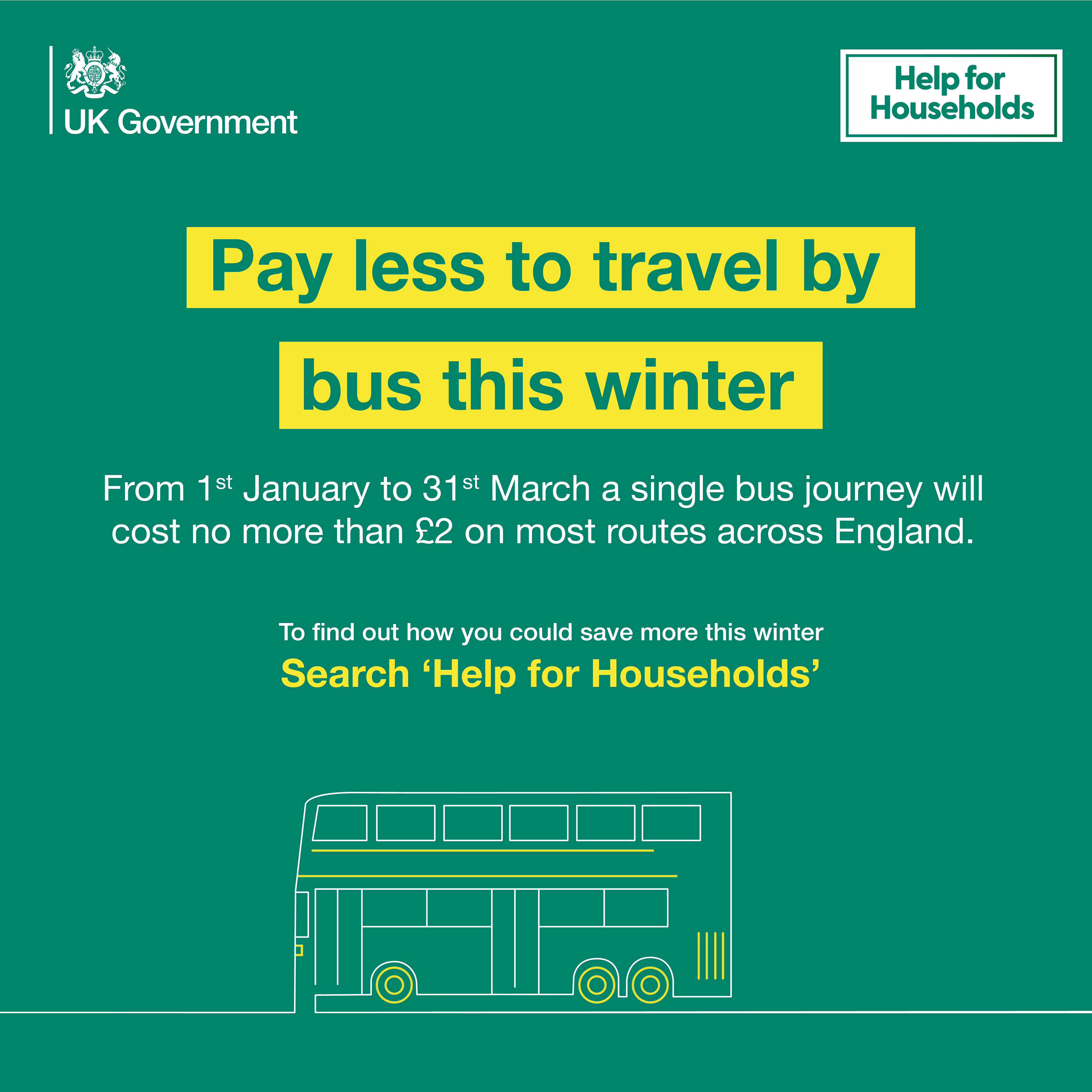 Pay less to travel by bus this winter